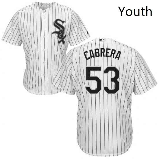 Youth Majestic Chicago White Sox 53 Welington Castillo Replica White Home Cool Base MLB Jersey